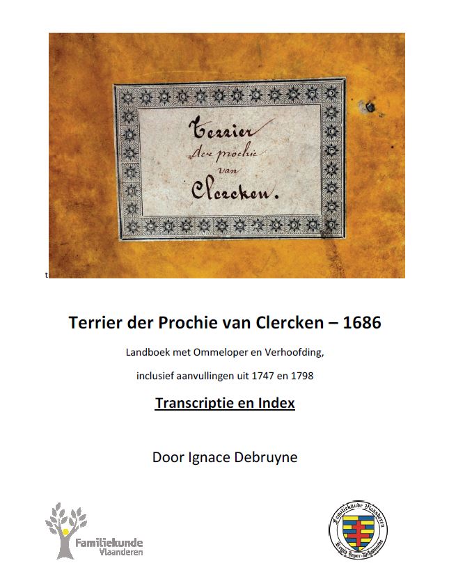 Terrier der Prochie van Clercken - 1686