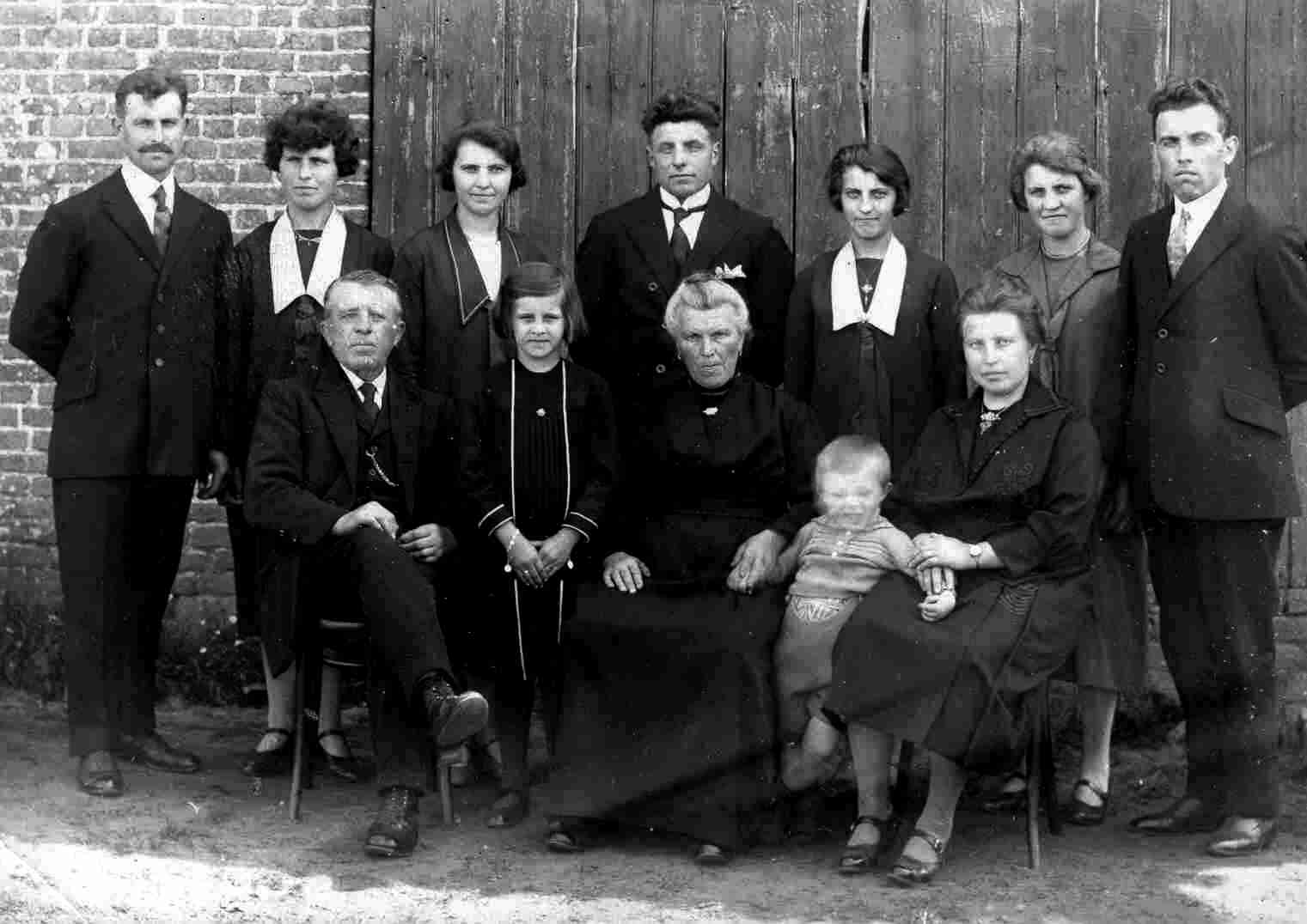 Famili Gyssels-Minne in the 1920s